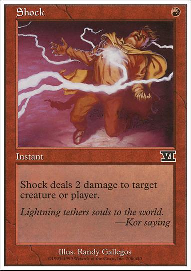 Magic the Gathering: 6th Edition (Base Set) card 206 Shock