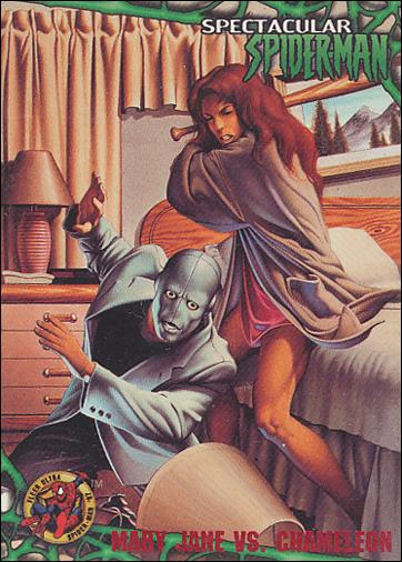 1997 Fleer Ultra Spider-Man (Base Set Red) card 76 Mary Jane Vs. Chameleon