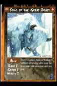 Rage Limited (Base Set) card 253 Song of the Great Beast 