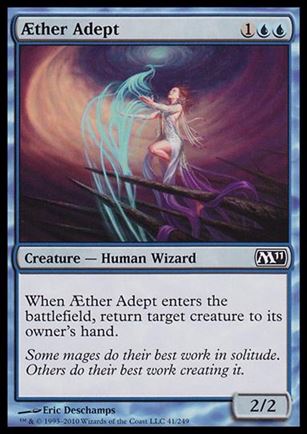 Magic the Gathering: 2011 Core Set (Base Set) card 41 Æther Adept