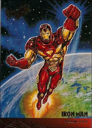 Fleer Ultra Spider-Man (Base Set) card 121 Iron Man