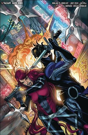 Ninjak Versus Roku issue 2-C Leila Leiz Minimal Trade Cover