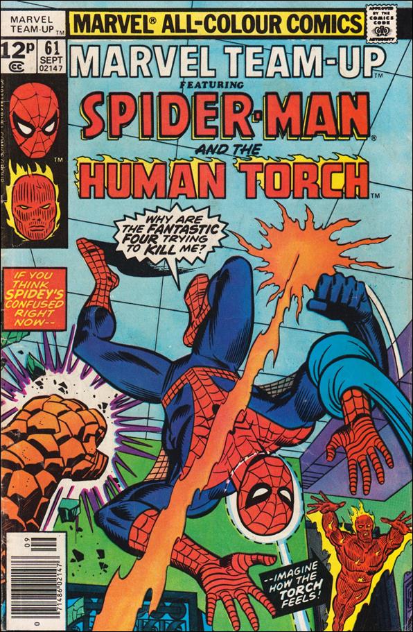 Marvel Team-Up (1972) issue 61-C UK Price Cover