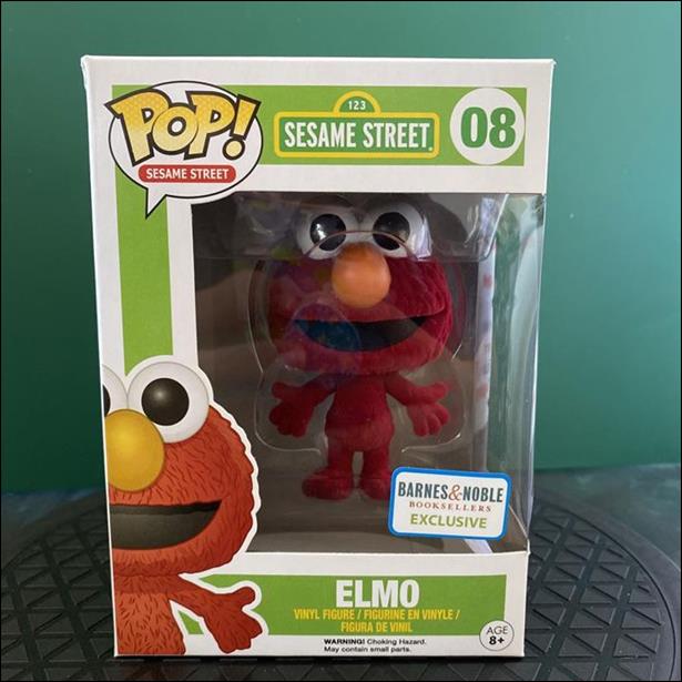 Pop! Sesame Street figure 8-B Elmo (Flocked)