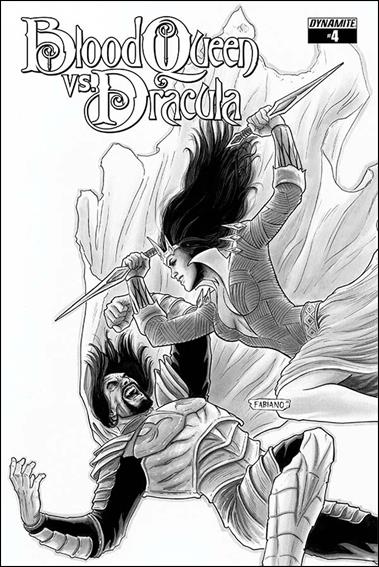 Blood Queen vs Dracula issue 4-D Fabiano Neves 1:15 Black & White Cover