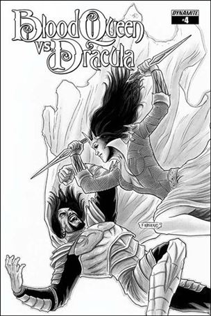 Blood Queen vs Dracula issue 4-D Fabiano Neves 1:15 Black & White Cover