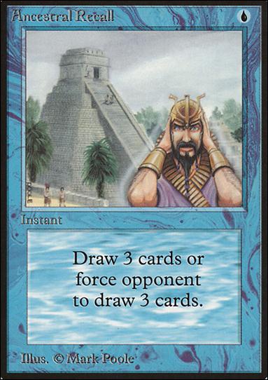 Magic the Gathering: Limited Edition Beta (Base Set) card 48 Ancestral Recall
