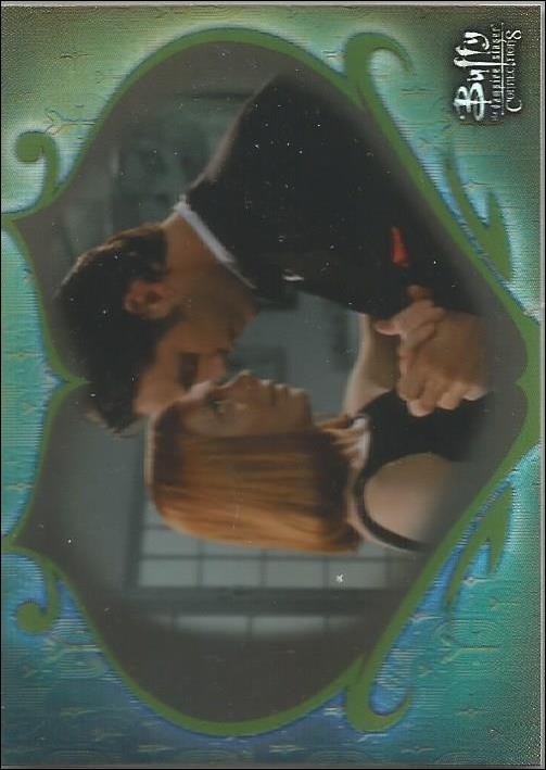 Buffy the Vampire Slayer: Connections (Base Set) card 37 Xander + Willow: Early Connection