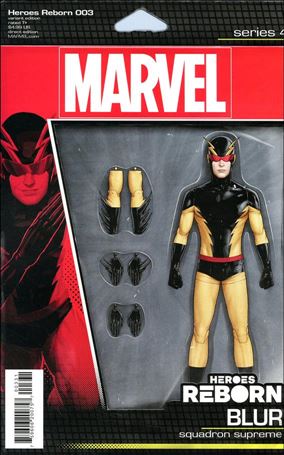 Heroes Reborn (2021) issue 3-C John Tyler Christopher Action Figure Cover