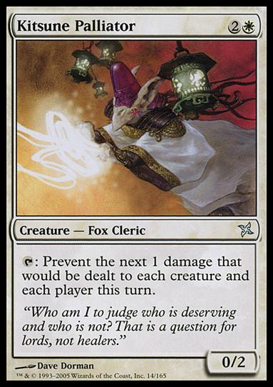 Magic the Gathering: Betrayers of Kamigawa (Base Set) card 14 Kitsune Palliator