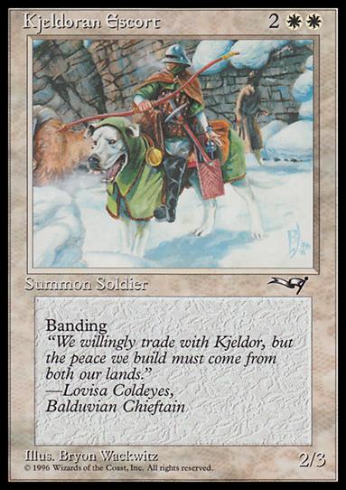 Magic the Gathering: Alliances (Base Set) card 7 Kjeldoran Escort