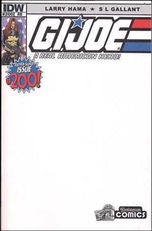 G.I. Joe: A Real American Hero issue 200-G Yesteryear Comics Blank Cover 1/250