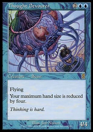 Magic the Gathering: Odyssey (Base Set) card 105 Thought Devourer