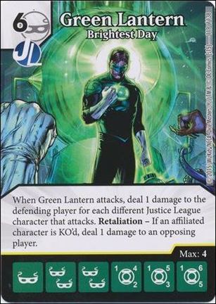 DC Comics Dice Masters Justice League  card 119 Green Lantern - Brightest Day