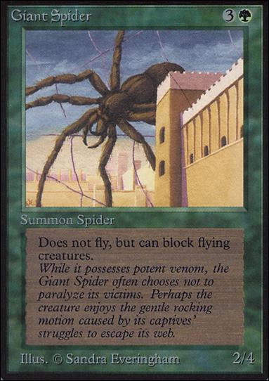 Magic the Gathering: Limited Edition Alpha (Base Set) card 198 Giant Spider