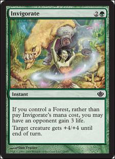 Magic the Gathering: Duel Decks: Garruk vs. Liliana (Base Set) card 19 Invigorate
