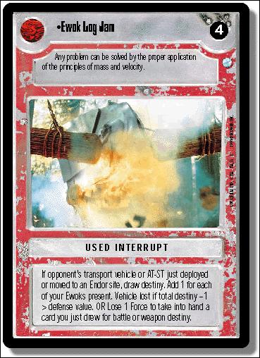 Star Wars: Endor Limited (Base Set) card 141 Ewok Log Jam