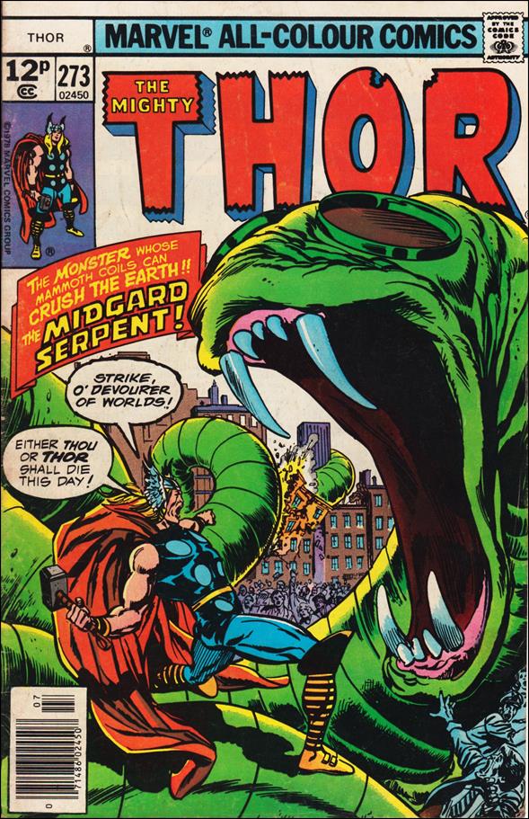 Thor (1966) issue 273-B UK Price Cover