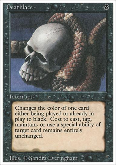 Magic the Gathering: Revised (Base Set) card 102 Deathlace