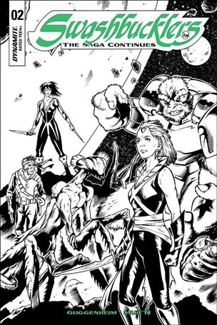 Swashbucklers: The Saga Continues issue 2-D Andrea Mutti B&W Cover