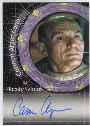 Stargate SG-1: Season 4 (Autograph Subset) card A12 Carmen Argenziano as Jacob Carter/Selmak