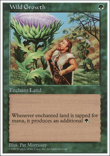 Magic the Gathering: 5th Edition (Base Set) card 342 Wild Growth