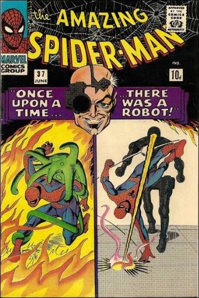 Amazing Spider-Man (1963) issue 37-B UK Price Cover
