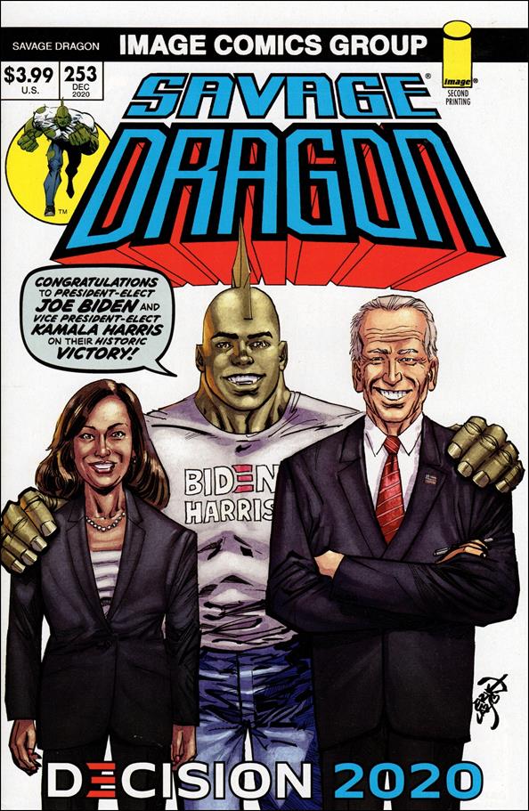 Savage Dragon (1993) issue 253-C Decision 2020 White Cover (2nd Printing)