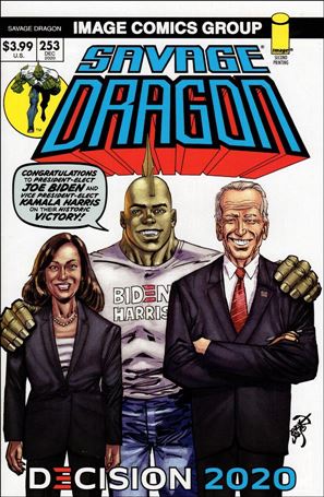 Savage Dragon (1993) issue 253-C Decision 2020 White Cover (2nd Printing)