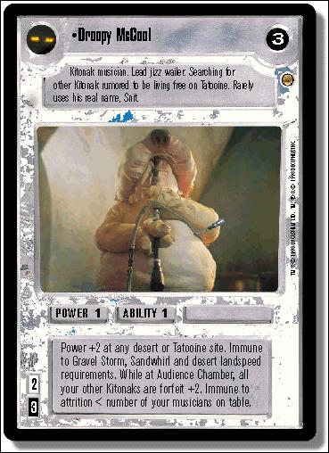 Star Wars: Jabba's Palace Limited (Base Set) card 98 Droopy McCool