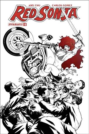 Red Sonja (2017) issue 3-J Mike McKone Spot Color Cover