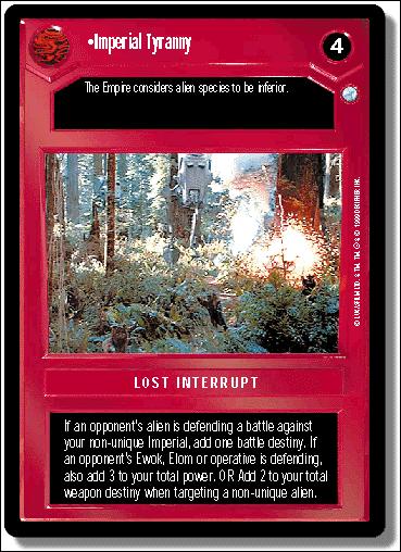 Star Wars: Endor Limited (Base Set) card 47 Imperial Tyranny
