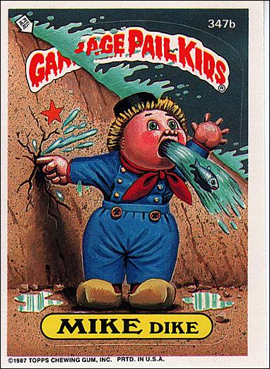 Garbage Pail Kids: Series 09 (Base Set) card 347b Mike Dike