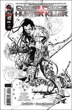 Cyberforce/Hunter-Killer issue 2-C Kenneth Rocafort Sketch Cover