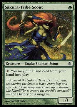 Magic the Gathering: Saviors of Kamigawa (Base Set) card 144 Sakura-Tribe Scout
