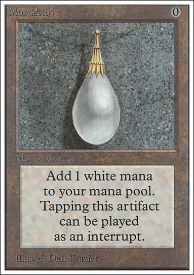 Magic the Gathering: Unlimited (Base Set) card 265 Mox Pearl