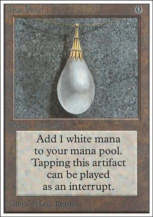 Magic the Gathering: Unlimited (Base Set) card 265 Mox Pearl