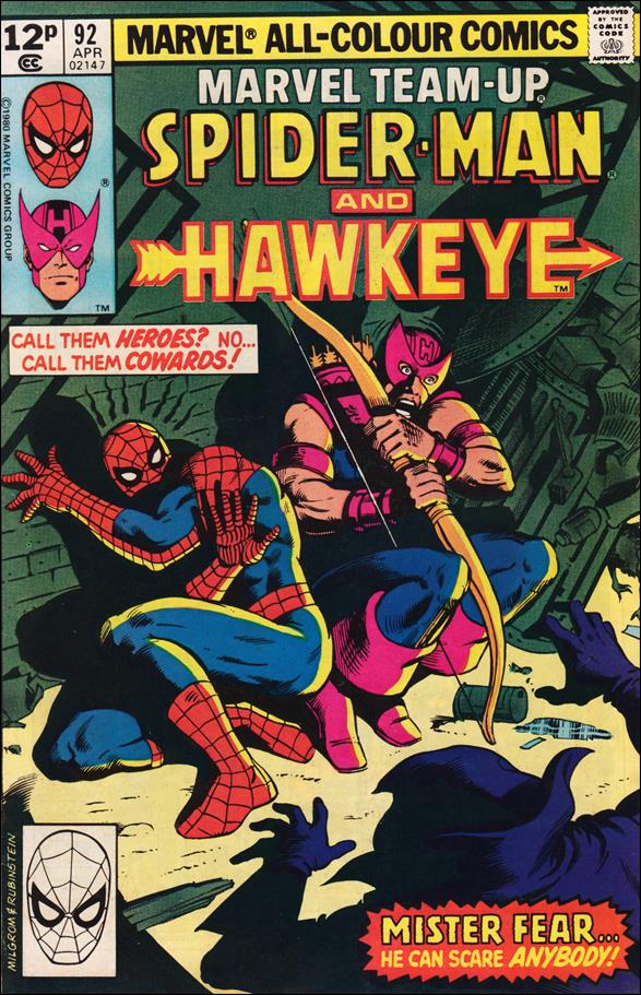 Marvel Team-Up (1972) issue 92-B UK Price Cover