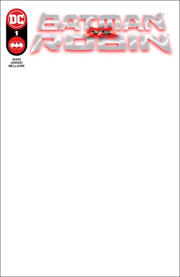 Batman vs Robin issue 1-F Blank/Sketch Cardstock Cover