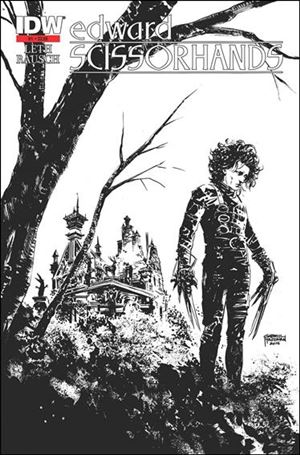 Edward Scissorhands issue 1-F Gabriel Hardman B&W Cover (2nd Printing)