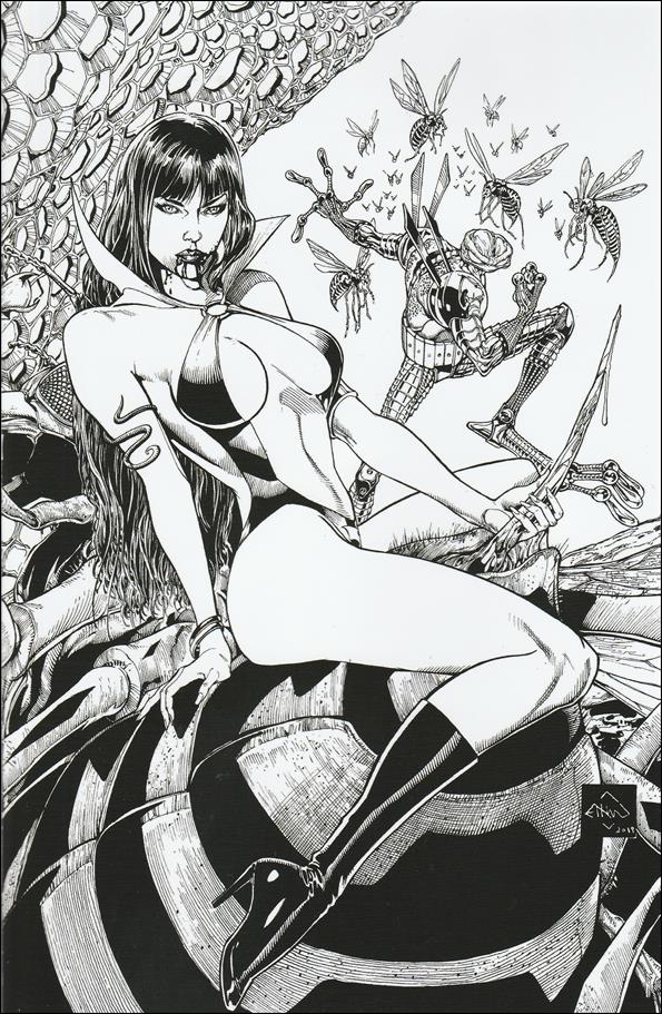 Vampirella (2019) issue 1-ZL Ethan Van Sciver Black & White Cover