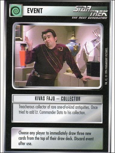 Star Trek: Premiere Unlimited (Base Set) card 79 Kivas Fajo – Collector  