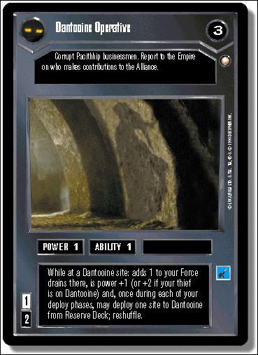 Star Wars: Special Edition Limited (Base Set) card 9 Dantooine Operative