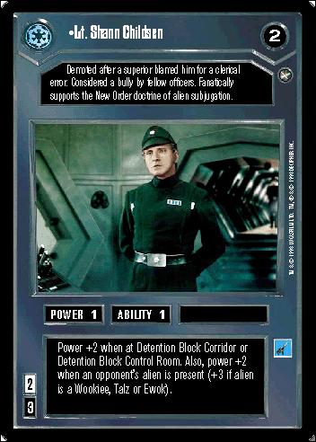 Star Wars: A New Hope Limited (Base Set) card 25 Lt. Shann Childsen