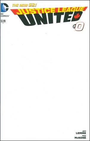 Justice League United issue 0-E Blank/Sketch Cover