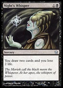 Magic the Gathering: Fifth Dawn (Base Set) card 55 Night's Whisper