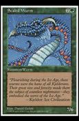 Magic the Gathering: 5th Edition (Base Set) card 322 Scaled Wurm