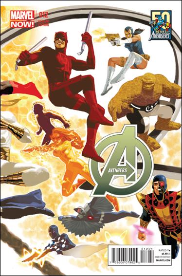Avengers (2013) issue 12-B Daniel Acuna "Avengers 50th Anniversary" Cover