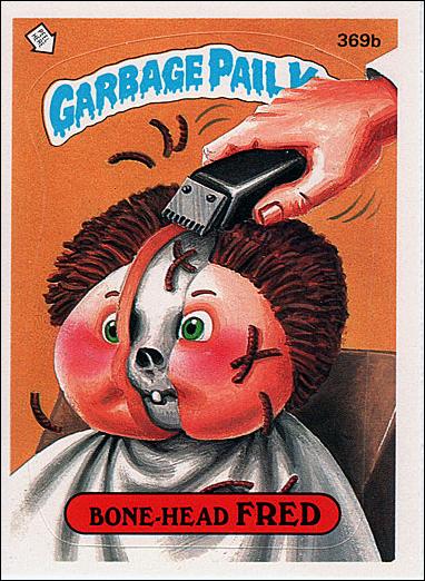 Garbage Pail Kids: Series 09 (Base Set) card 369b Bone-Head Fred