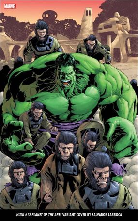 Hulk (2022) issue 12-C Salvador Larroca Planet of the Apes Cover